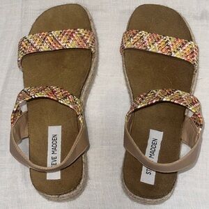 Steve Madden multicolor platform sandals size9